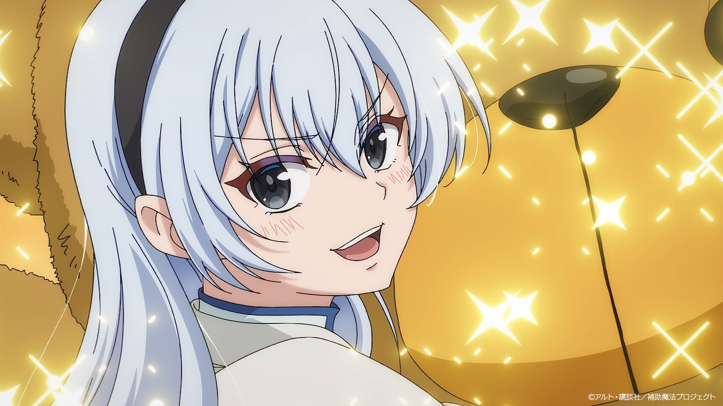 TVアニメ「味方が弱すぎて補助魔法に徹していた宮廷魔法師、追放されて最強を目指す」第6話より