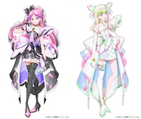 左からキュアキッス、キュアズキューン (c)ABC-A・東映アニメーション