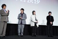 左から浪川大輔、榎木淳弥、緒方恵美、遊佐浩二。