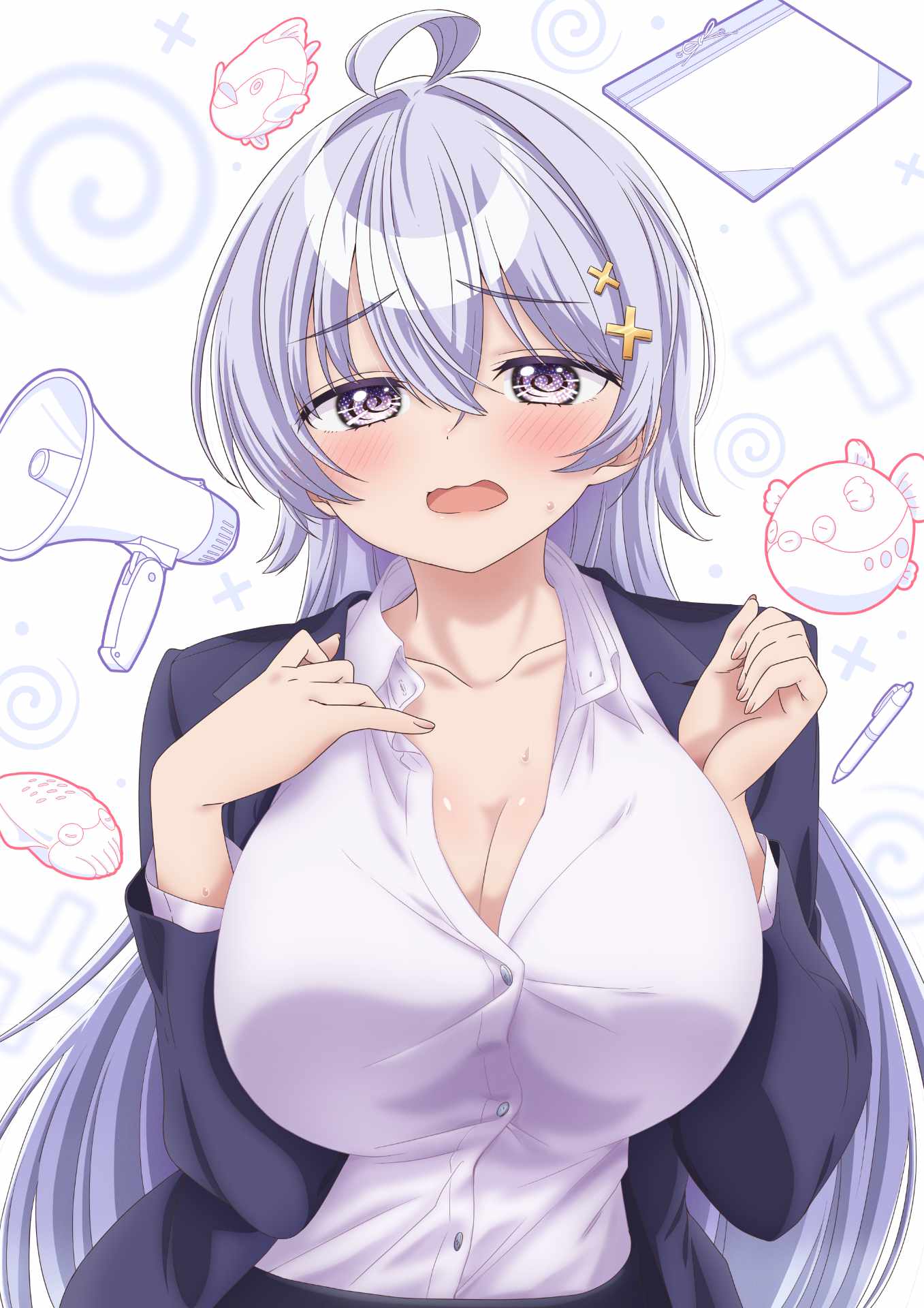 TVアニメ「よわよわ先生」ティザービジュアル（ロゴなし）(c)福地カミオ・講談社／「よわよわ先生」製作委員会