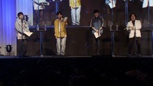 朗読劇の様子。左から千葉翔也、熊谷健太郎、浜田洋平、白石稔