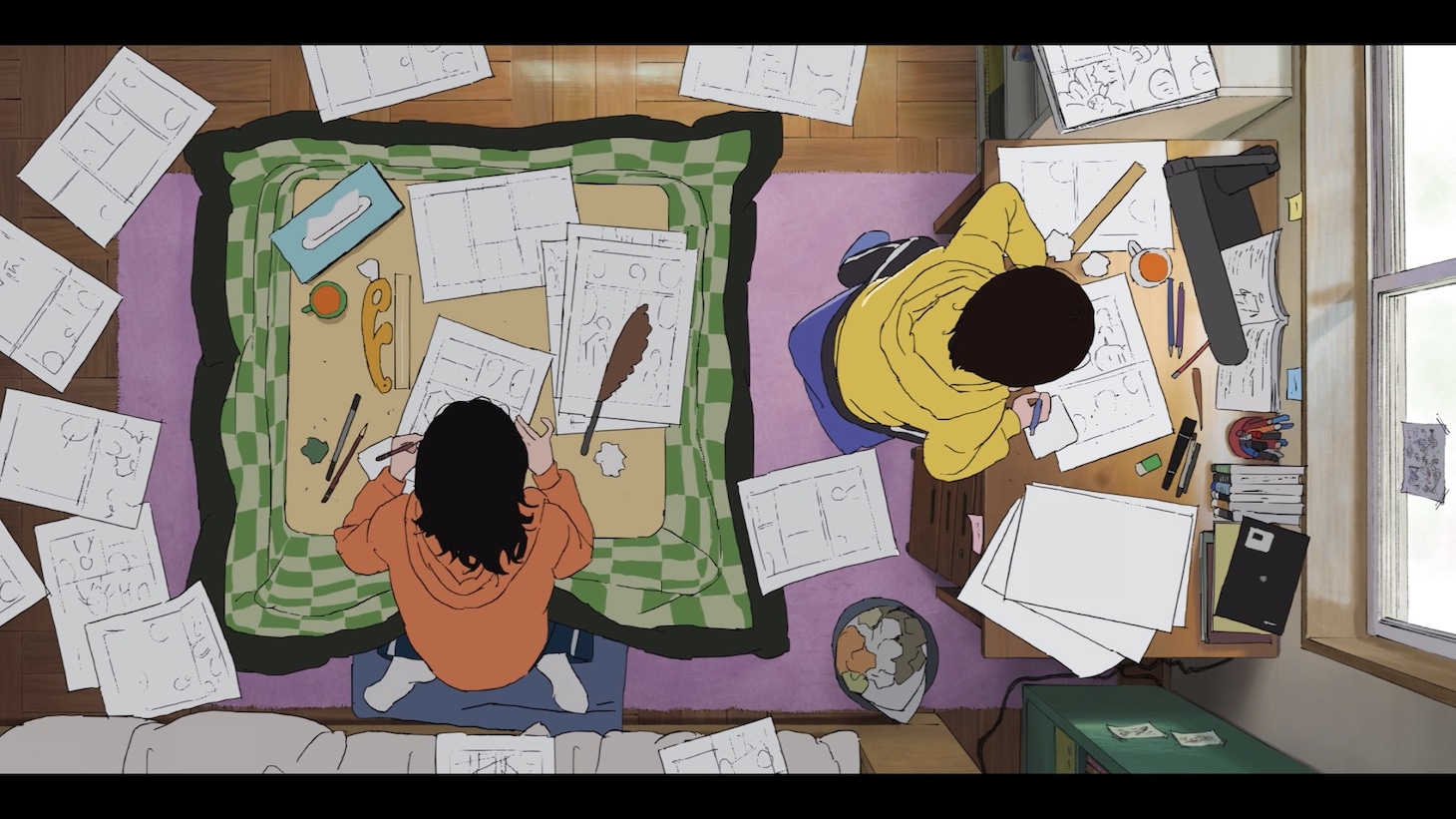 フォトスポットのモチーフとなる藤野の部屋  (c) 藤本タツキ/集英社 (c) 2024「ルックバック」製作委員会/(c)「劇場アニメ ルックバック展」実行委員会