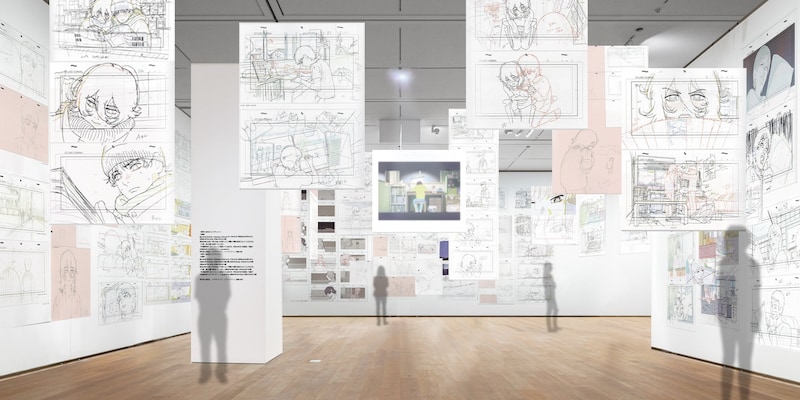 作画トンネルのイメージ (c)藤本タツキ/集英社 (c) 2024「ルックバック」製作委員会/(c)「劇場アニメ ルックバック展」実行委員会