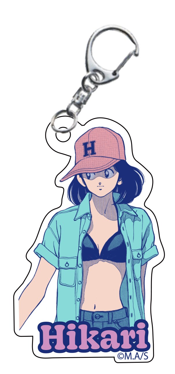 オリジナルグッズのヒロインアクリルチャーム (c)あだち充／小学館