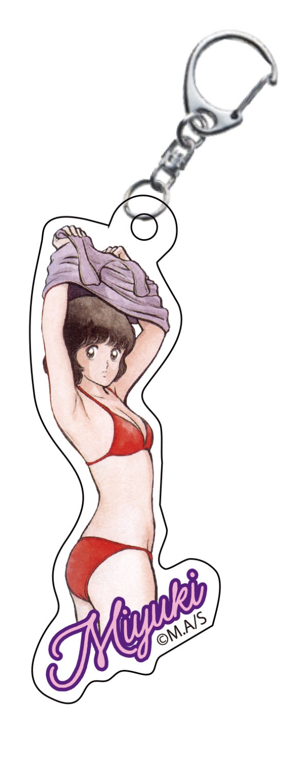 オリジナルグッズのヒロインアクリルチャーム (c)あだち充／小学館