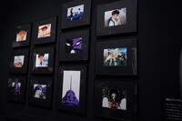 「30周年記念展『ALL OF EVANGELION』」の展示。