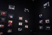 「30周年記念展『ALL OF EVANGELION』」の展示。