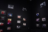 「30周年記念展『ALL OF EVANGELION』」の展示。