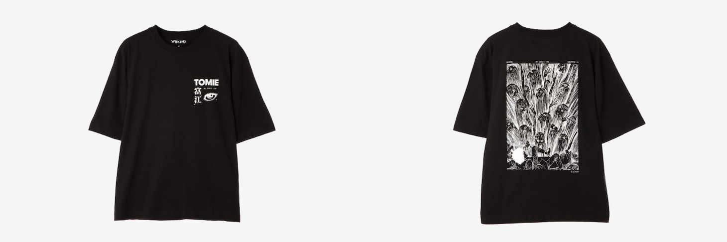 「Junji Ito x WEEK END Tシャツ TOMIE Chapter 15」