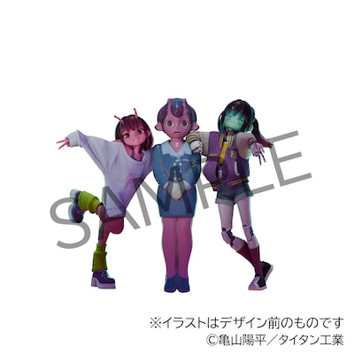 A-on STOREとプレミアムバンダイの法人特典「チハル、マキナ描き下ろしアクリルスタンド」