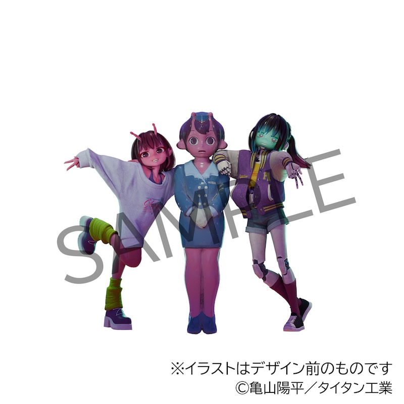 A-on STOREとプレミアムバンダイの法人特典「チハル、マキナ描き下ろしアクリルスタンド」