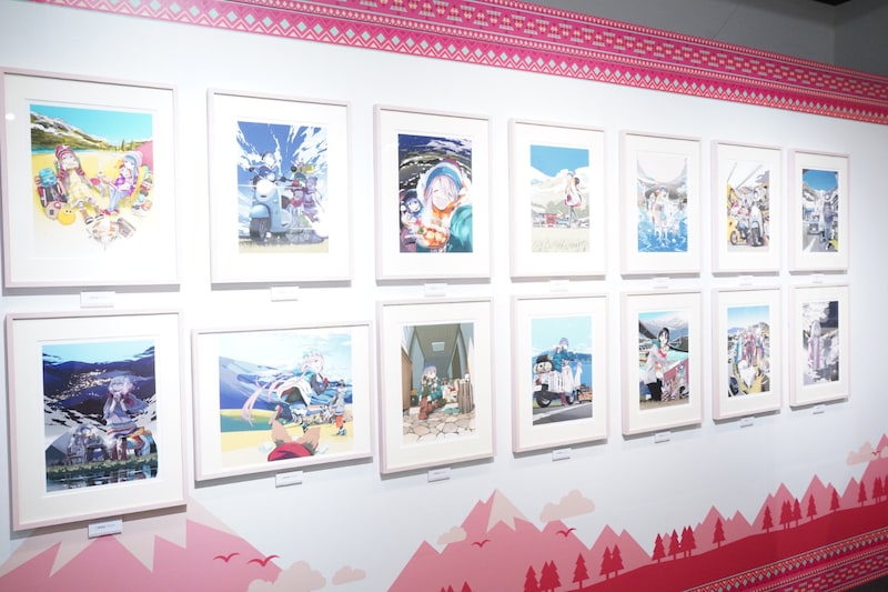 展示されているイラスト