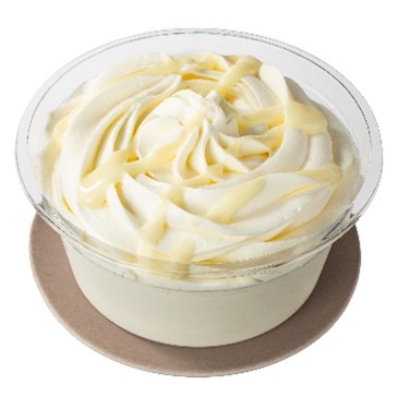 「クリームドカ盛り！背徳ミルクプリン」。698kcal