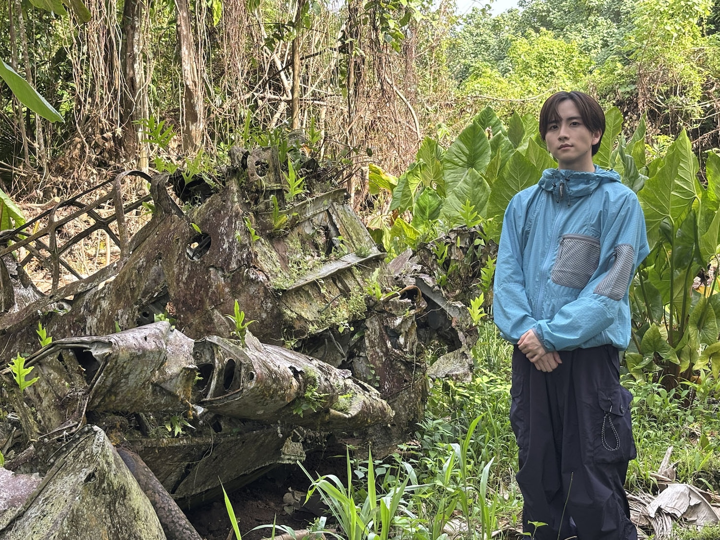 特別番組「80年間 時が止まった島“ペリリュー” 板垣李光人が見た...忘れ去られた戦争の真実」より。