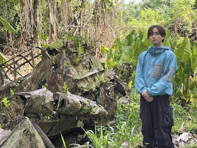特別番組「80年間 時が止まった島“ペリリュー” 板垣李光人が見た...忘れ去られた戦争の真実」より。