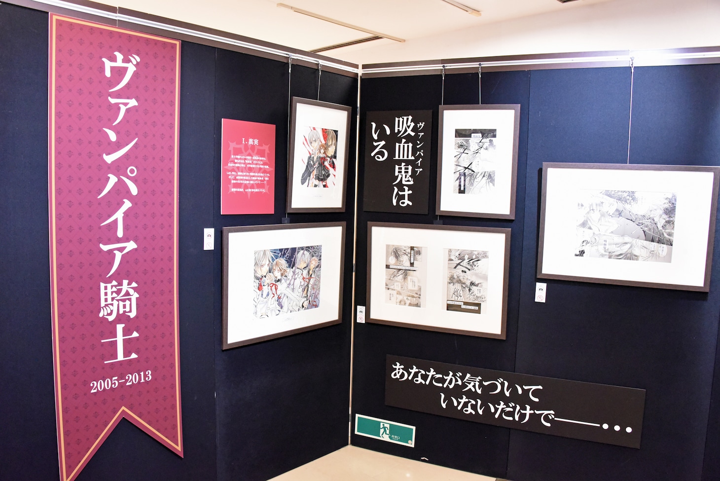 「ヴァンパイア騎士原画展～樋野まつり 画業30年の軌跡～」の様子