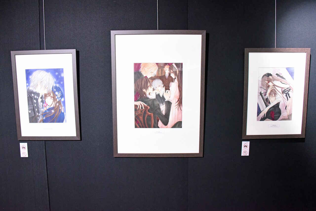 ヴァンパイア騎士原画展 限定 直筆原稿下絵 零＆優姫 樋野まつり 原画展