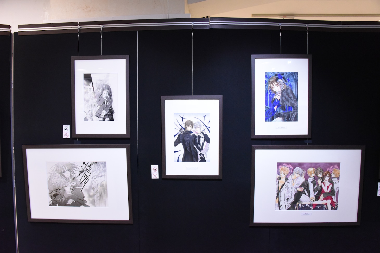 「ヴァンパイア騎士原画展～樋野まつり 画業30年の軌跡～」の様子