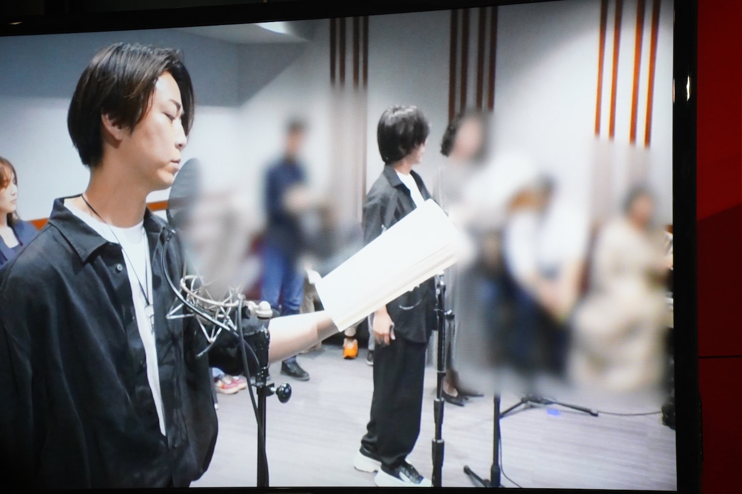 アフレコ初日に撮影された映像