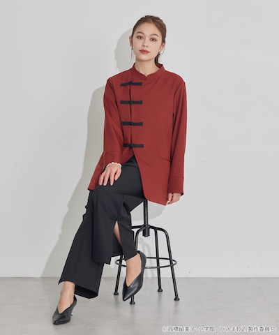 「らんま1/2 チャイナシャツジャケット」「らんま1/2 チャイナパンツ」の着用イメージ