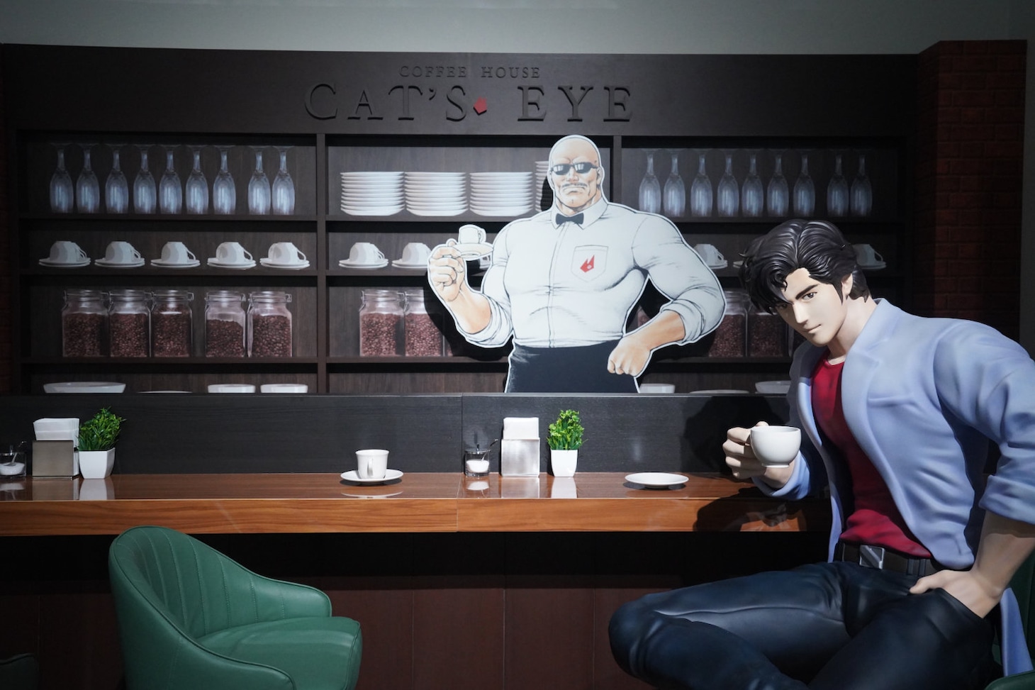 喫茶キャッツアイの再現展示