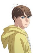 片桐夏向／カナタ・リヴィントン（CV：内田雄馬）。イギリスの名門レーシングスクールを卒業した、日本と英国のハーフの19歳。MFG第1戦の予選最終日に、TOYOTA 86GTで出走する。日本に来た一番の理由は、行方不明の父親を捜すこと。現在、⻄園寺恋の家に居候している。 (c)しげの秀一・講談社/MFゴースト製作委員会