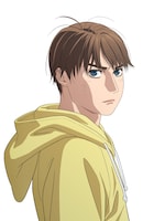 片桐夏向／カナタ・リヴィントン（CV：内田雄馬）。イギリスの名門レーシングスクールを卒業した、日本と英国のハーフの19歳。MFG第1戦の予選最終日に、TOYOTA 86GTで出走する。日本に来た一番の理由は、行方不明の父親を捜すこと。現在、⻄園寺恋の家に居候している。 (c)しげの秀一・講談社/MFゴースト製作委員会