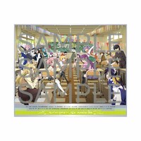 「シャフト50周年展」グッズ付きチケットに付属するビッグアクリルジオラマ