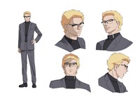 アジマ（CV：中村悠一）。最強チーム「ガンディール」のリーダーであり、ダークマシン最強の称号、7代目“千鬼”を襲名した男。カイリの最大の敵となる。