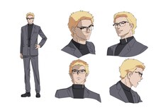 アジマ（CV：中村悠一）。最強チーム「ガンディール」のリーダーであり、ダークマシン最強の称号、7代目“千鬼”を襲名した男。カイリの最大の敵となる。