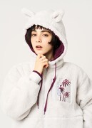 「魔界のオジギソウ｜ボアフリースジップパーカー」