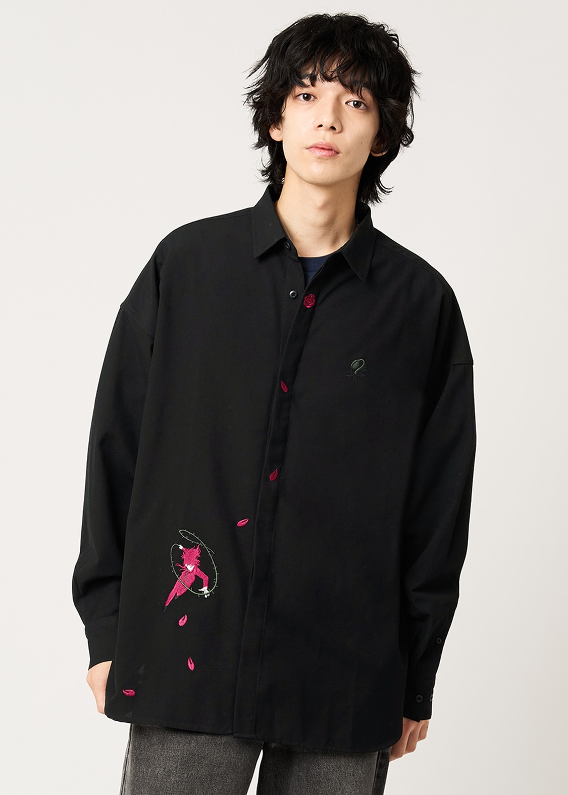 「薔薇棘鞭刃｜ビッグシャツ」