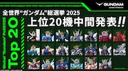全世界“ガンダム”総選挙中間結果、上位20の機体を公開　黒沢ともよら13人の推薦コメントも