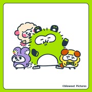 カナヘイがこっちのけんとをモデルにしたキャラをデザイン、ステッカーなど販売