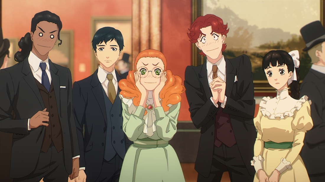 Netflixシリーズ「プリズム輪舞曲」より、学院の仲間たち