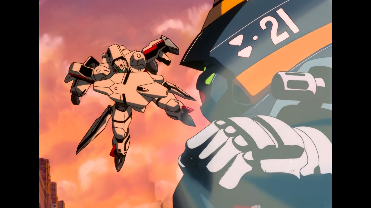 「マクロスプラス MOVIE EDITION」4Kリマスター版の場面カット (c)1995 BIGWEST/MACROSS PLUS PROJECT