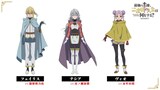 TVアニメ「最強の王様、二度目の人生は何をする？」Season2より、左からフェイリス（CV：徳留慎乃佑）、テシア（CV：市ノ瀬加那）、ヴィオ（CV：永牟田萌）