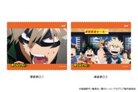 爆豪勝己の場面カットが印刷されたオリジナルメガネ拭き