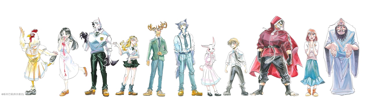 板垣巴留展」描き下ろしイラスト - 「板垣巴留展」レゴシが佇む