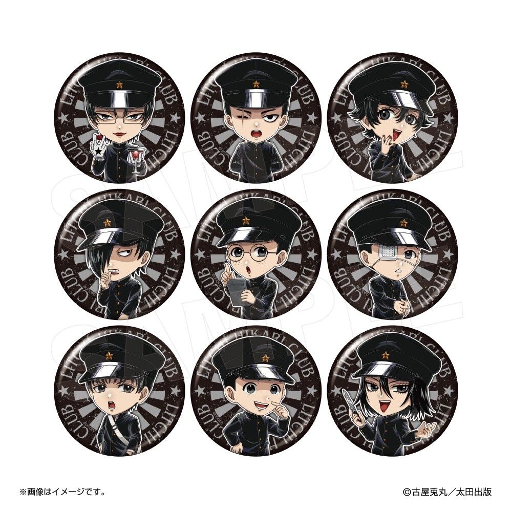 ミニキャラ缶バッジ」 - 「ライチ☆光クラブ」コラボカフェが12月渋谷