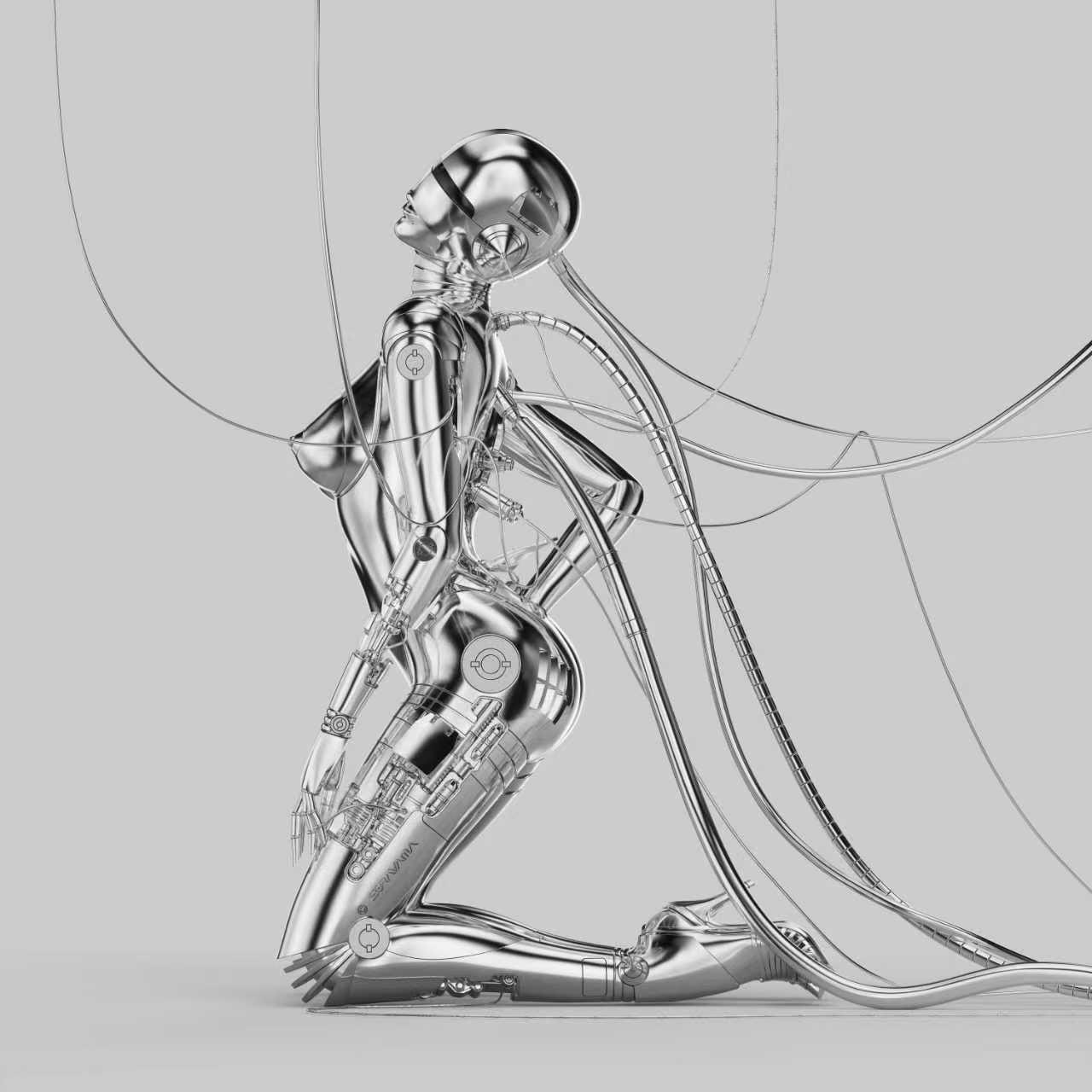 攻殻機動隊」草薙素子を空山基が再構築、士郎正宗へ敬意を込めた彫像が