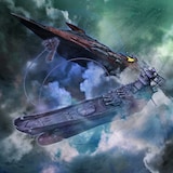 麻宮騎亜が描き下ろした「『ヤマトよ永遠に REBEL3199』オリジナル・サウンドトラック Vol.01」のジャケット