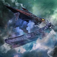 麻宮騎亜が描き下ろした「『ヤマトよ永遠に REBEL3199』オリジナル・サウンドトラック Vol.01」のジャケット