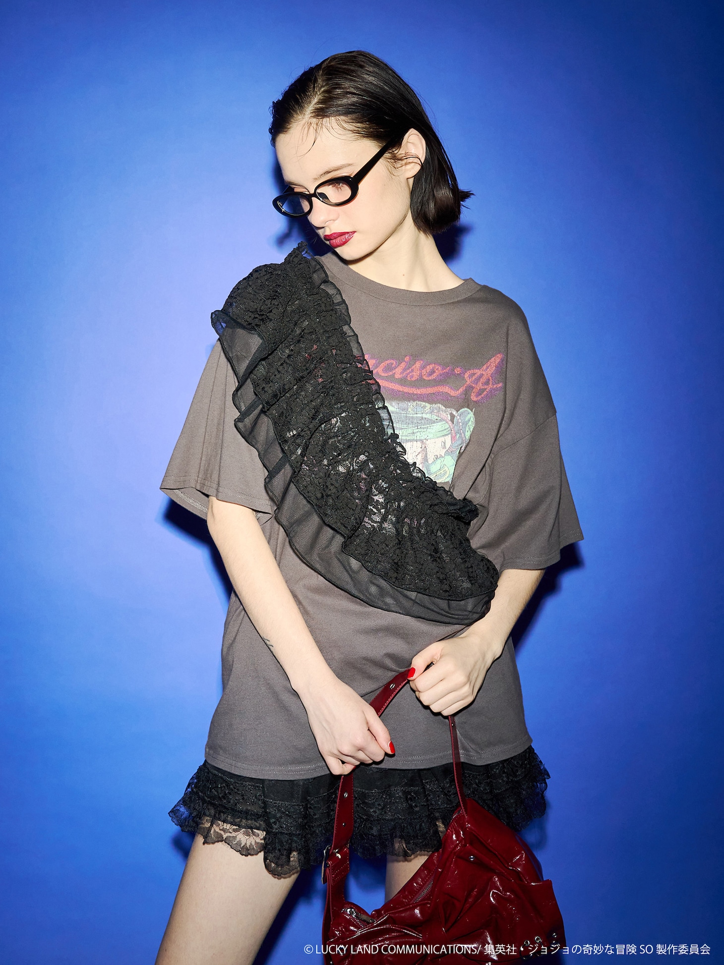 「【アニメ『ジョジョの奇妙な冒険 ストーンオーシャン』×jouetie】オーバーTシャツ」