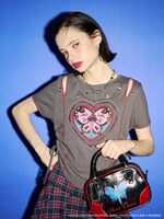 アニメ「ジョジョの奇妙な冒険 ストーンオーシャン」とjouetieのコラボアイテム着用写真