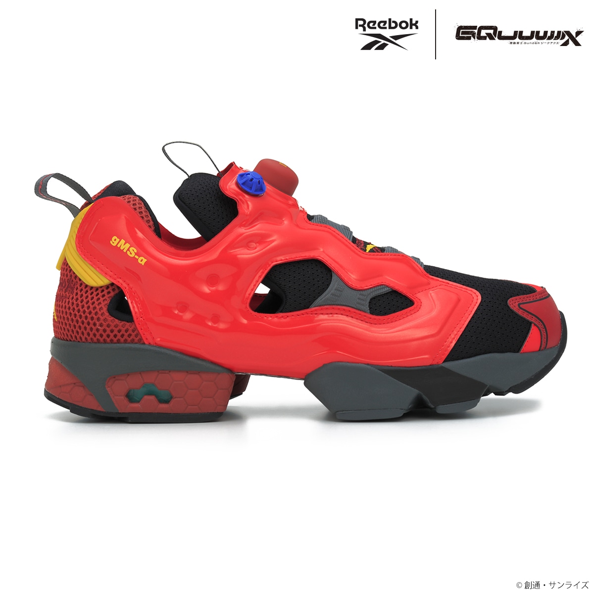 「STRICT-G Reebok『機動戦士Gundam GQuuuuuuX』INSTAPUMP FURY 94」の「RED GUNDAM」モデル