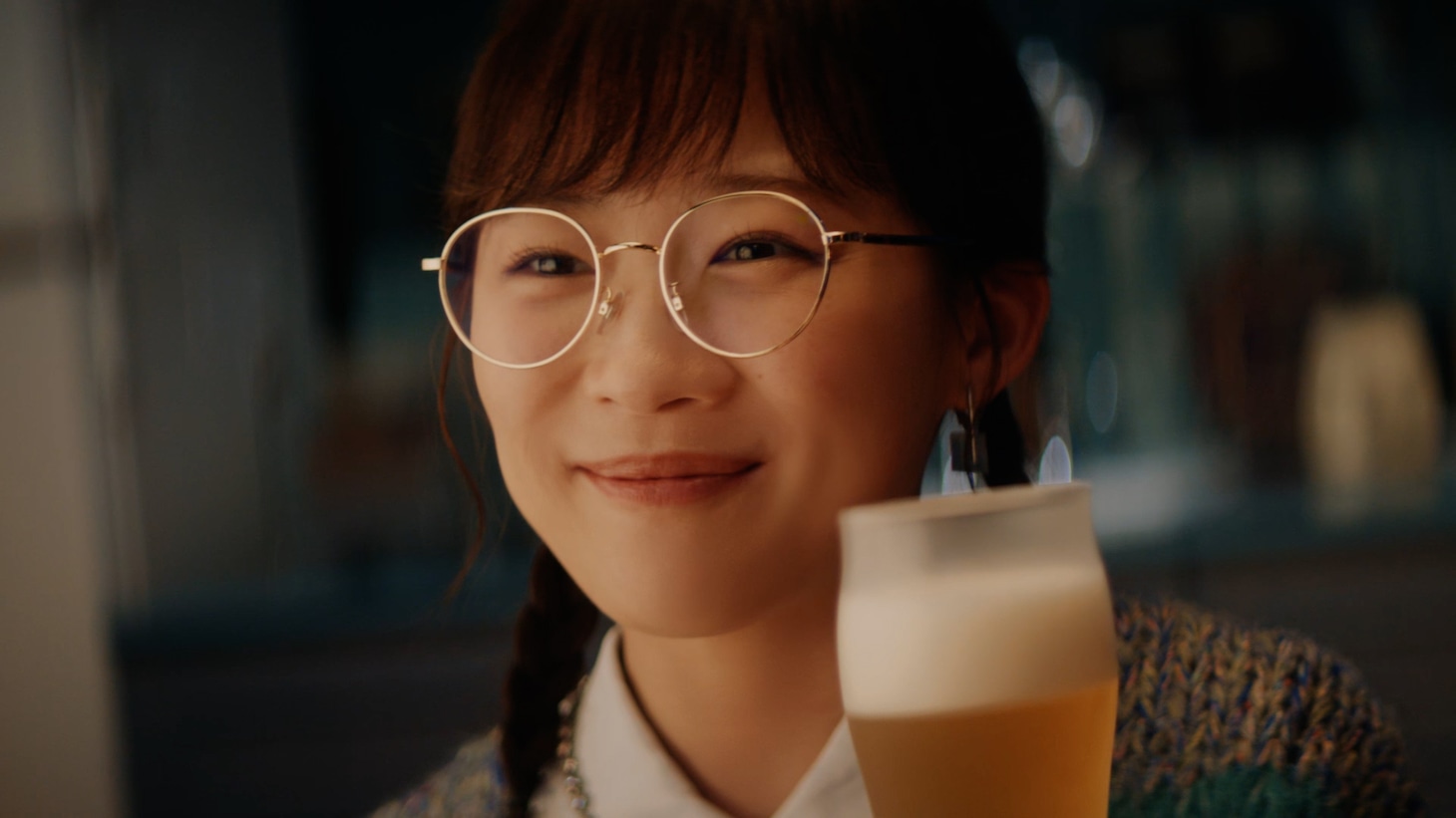 「ザ・プレミアム・モルツ」の新CM「プレモル子ちゃん・来年の抱負」篇より