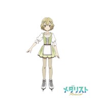 牛川四葉（CV：田中美海）名港ウィンドFSC所属の小学6年生。一生懸命だが、やや優柔不断なところがあり、趣味のお菓子作りのための買い物で悩みすぎてしまう。幼い頃から一緒に滑ってきた夕凪と仲が良い。