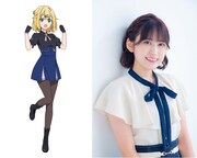 ルクレーシャ・オーティス（CV：大倉紬）。夜天の銀兎に所属するSランクパーティ「第一部隊」のメンバーで、ポジションは【回復術士】。魔力の痕跡を追うことで術者の位置を特定できる【魔力追跡】の「異能」を持つ。パーティのムードメーカー。