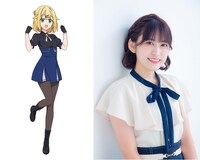 ルクレーシャ・オーティス（CV：大倉紬）。夜天の銀兎に所属するSランクパーティ「第一部隊」のメンバーで、ポジションは【回復術士】。魔力の痕跡を追うことで術者の位置を特定できる【魔力追跡】の「異能」を持つ。パーティのムードメーカー。